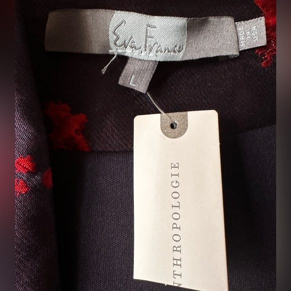 NWT Anthropologie Floral Flutter-Sleeve Coat - Picture 10 of 16